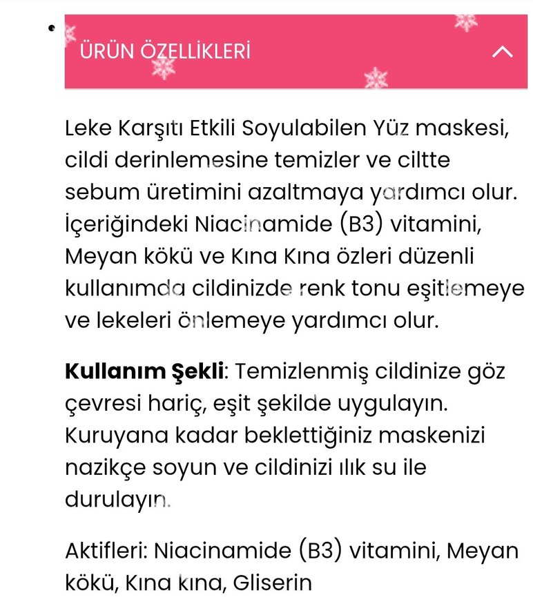 MaRa Simli Soyulabilen Anti-Spot Maske - Görsel 2