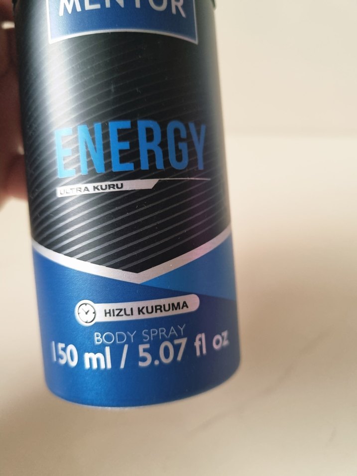 Mentor Energy Erkek Vücut Spreyi 150 ml - Görsel 3