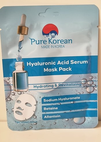 Pure Korean Hyaluronik Asit Serum Maske - Görsel 3