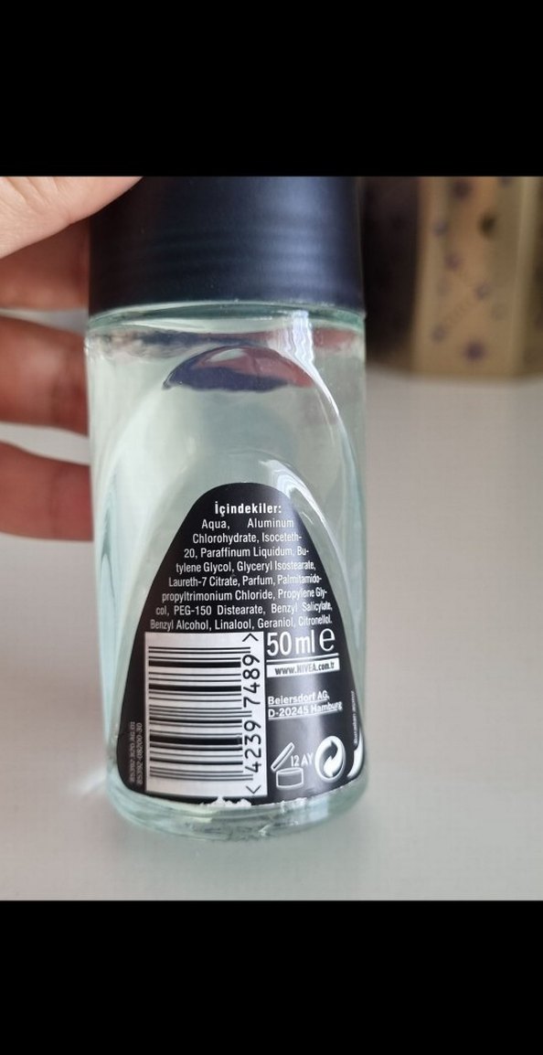 Nivea Men Black & White Roll-On Deodorant 50 ml - Görsel 5