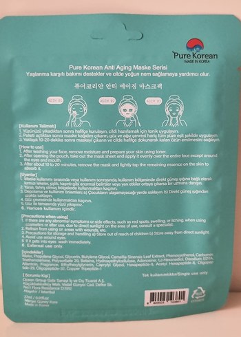 Pure Korean Anti-Aging Maske Paketi - Görsel 4