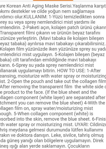 Pure Korean Anti-Aging Maske Paketi - Görsel 2