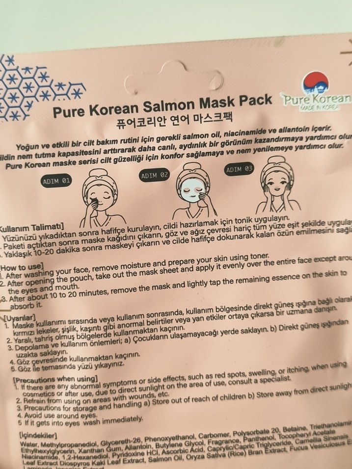 Pure Korean Somon Maskesi - Görsel 5