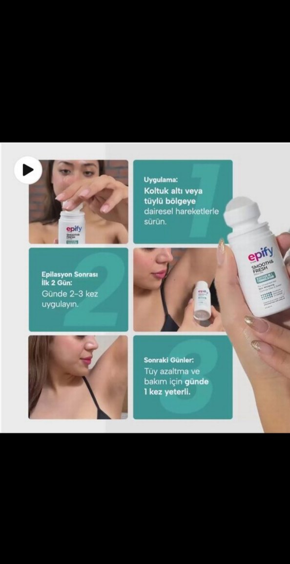 Epify Smooth&Fresh Roll-On Tüy Dökücü - Görsel 2