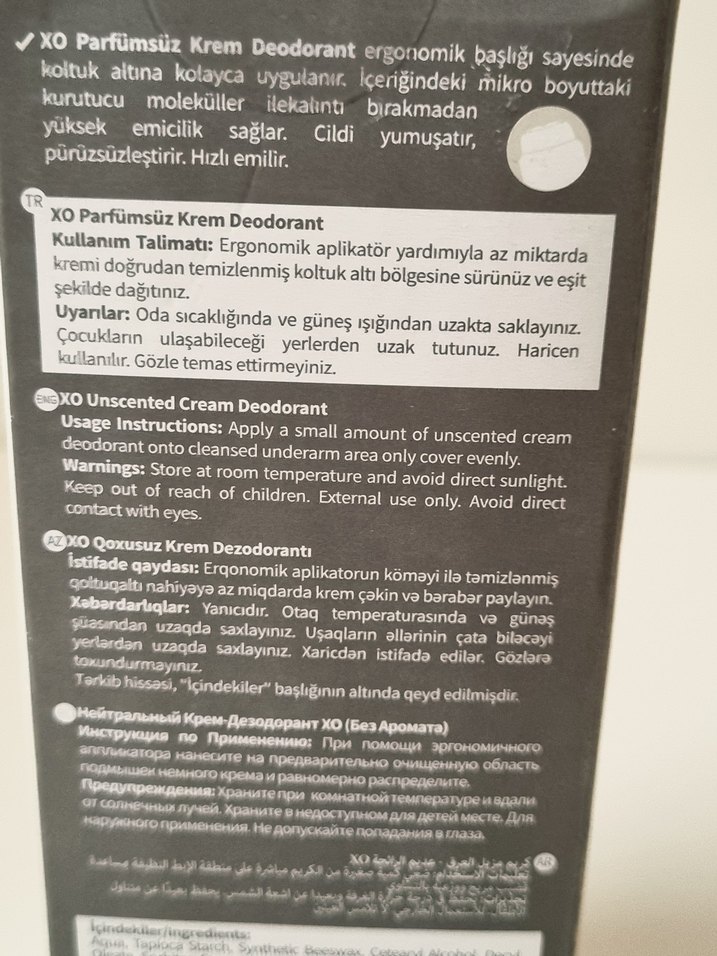 XO Parfümlü Krem Deodorant 75 ml - Görsel 5