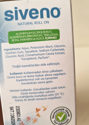 Siveno Natural Roll-On Unisex Kadın Deodorant - Görsel 7