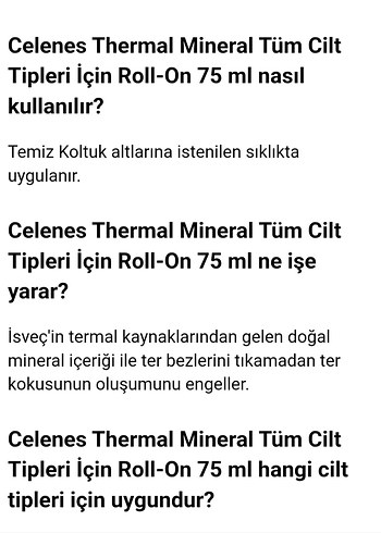 Celenes Mineral Roll-On Kadın Deodorant - Görsel 3