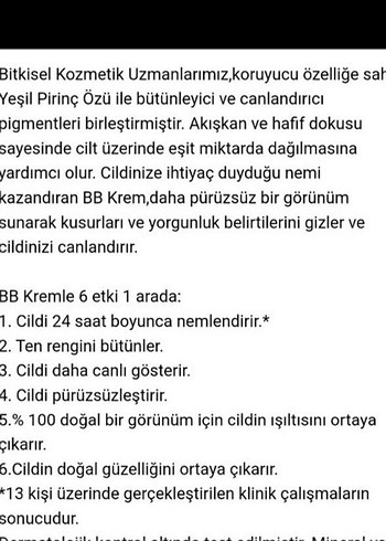 YVES ROCHER BB KREM 2025'in .7AYIDIR - Görsel 3