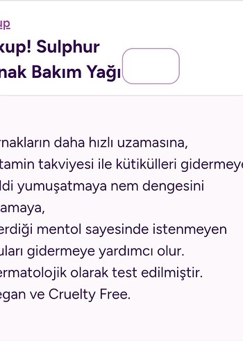 Mixup! Sülfürlü tırnak bakım yağı - Görsel 3