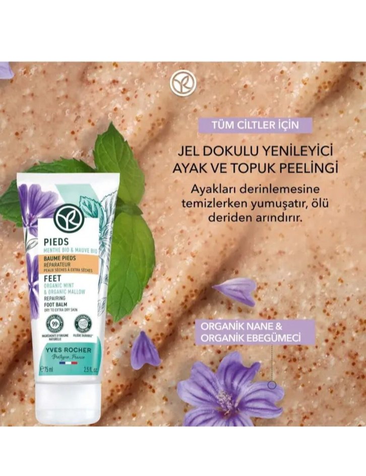 Yves Rocher Organik Ayak Peeling Jeli 75 ml - Görsel 2