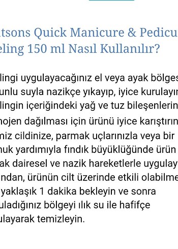 Watsons Manikür & Pedikür Peeling Bakım Kremi - Görsel 5