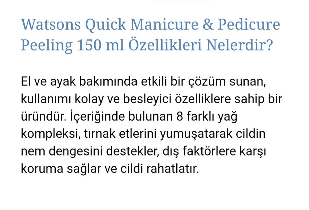 Watsons Manikür & Pedikür Peeling Bakım Kremi - Görsel 4
