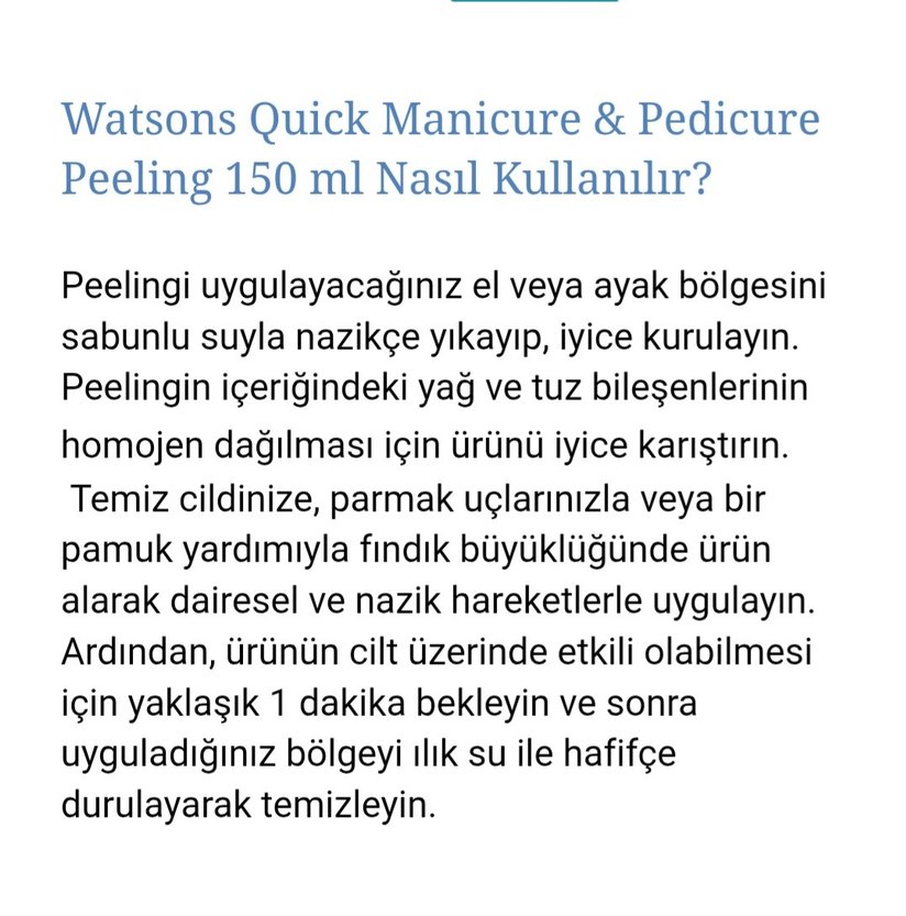 Watsons Manikür & Pedikür Peeling Bakım Kremi - Görsel 5