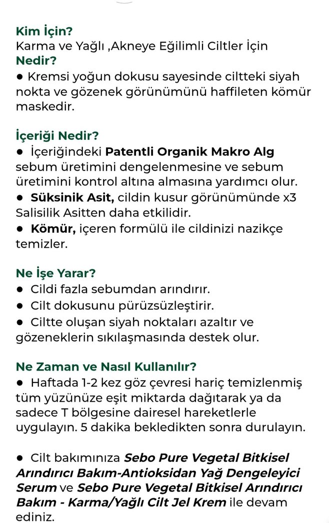 Yves Rocher Kömür Maskesi - Karma ve Yağlı Ciltler - Görsel 3