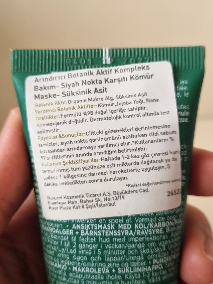Yves Rocher Kömür Maskesi - Karma ve Yağlı Ciltler - Görsel 5