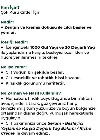 Yves Rocher Riche Crème 75 ml Besleyici Krem - Görsel 5