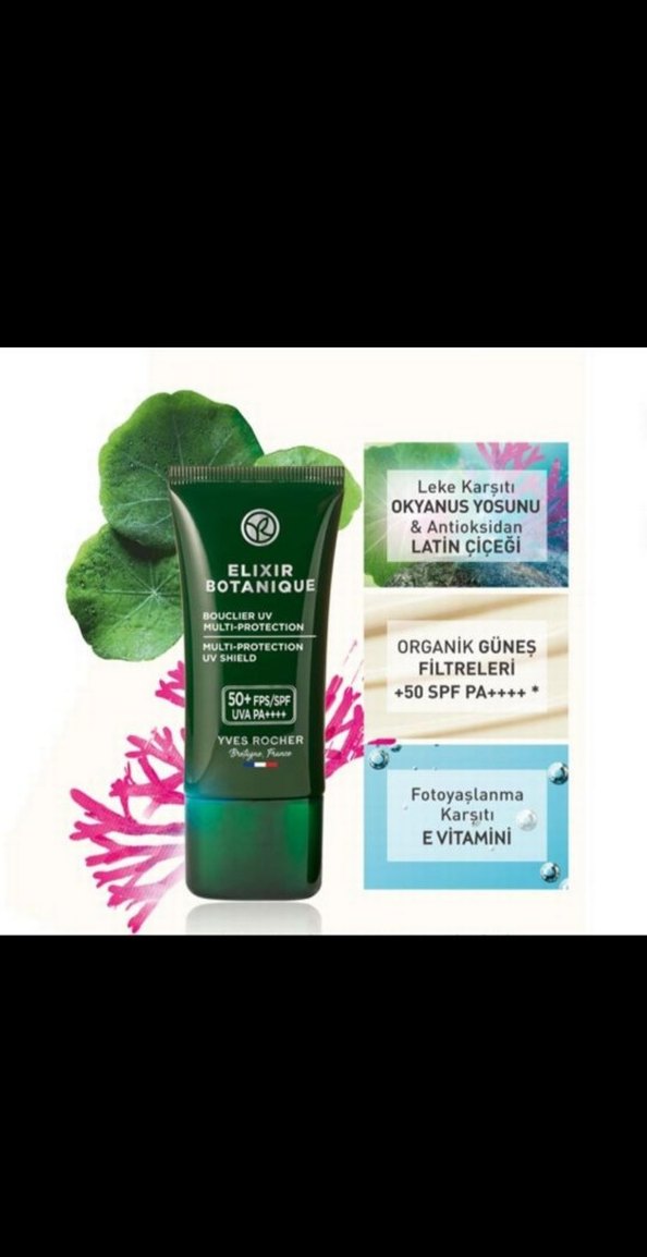 Yves Rocher Elixir Botanique SPF 50 Yüz Güneş Kremi - Görsel 2