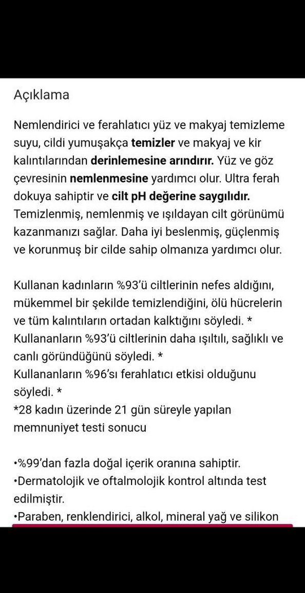 Doğal İçerikli Yüz Temizleme Suyu 400 ml - Görsel 2