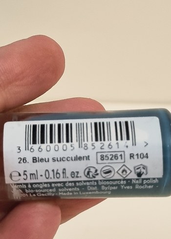 yves Rocher mavi  Oje - Go Green - Görsel 4