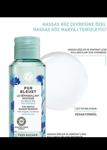 Yves Rocher Vegan Göz Makyaj Temizleyici 100 ml - Görsel 2