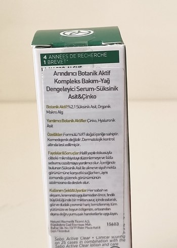 Yves Rocher Sebo Active Clear Yağ Dengeleyici Serum 30 ml - Görsel 7