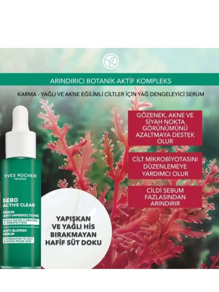 Yves Rocher Sebo Active Clear Yağ Dengeleyici Serum 30 ml - Görsel 2