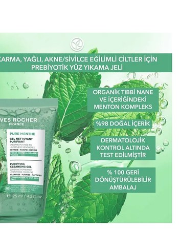 Yves Rocher Arındırıcı Yüz Temizleme Jeli 125 ml - Görsel 4