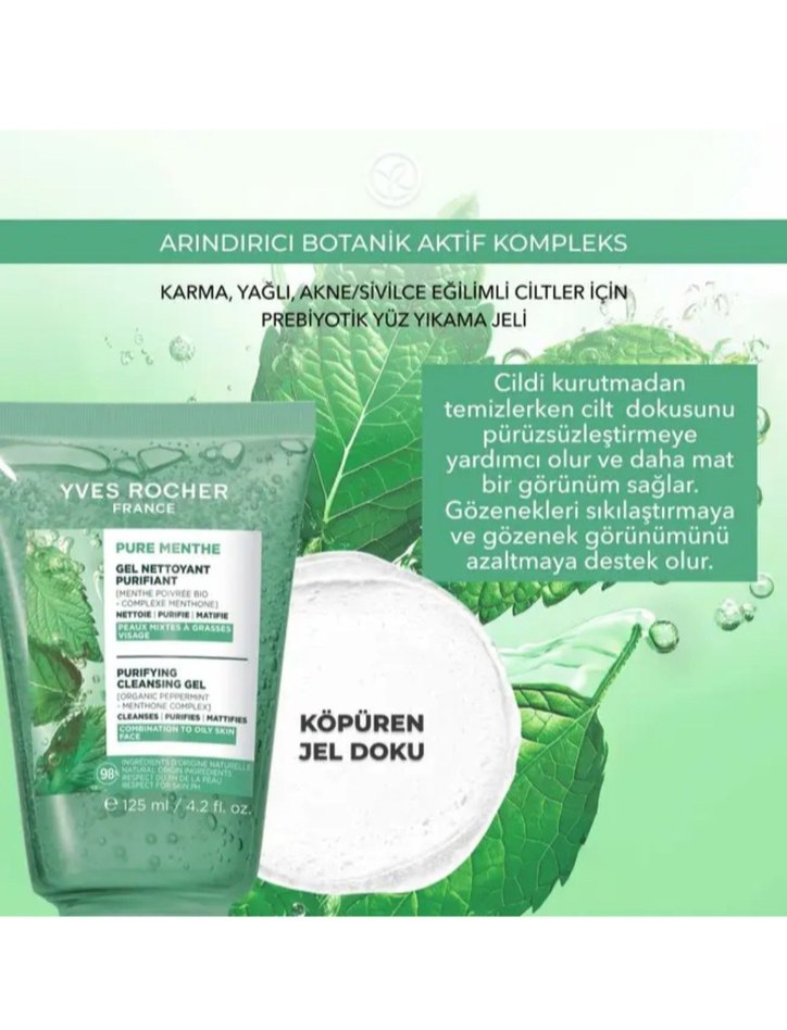 Yves Rocher Arındırıcı Yüz Temizleme Jeli 125 ml - Görsel 2