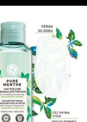 Yves Rocher Pure Menthe Makyaj Temizleyici - Görsel 2