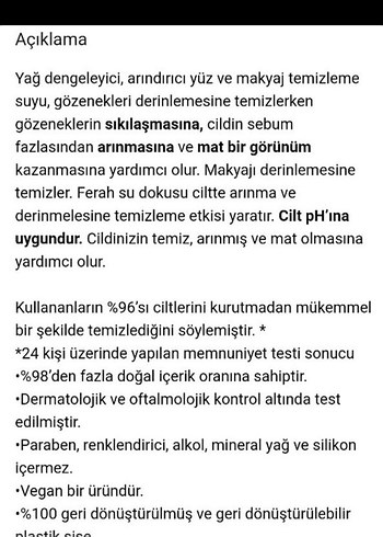 Yves Rocher Pure Menthe Makyaj Temizleyici - Görsel 3