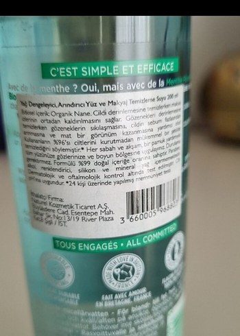 Yves Rocher Pure Menthe Makyaj Temizleyici - Görsel 5