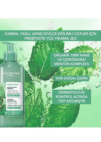 Yves Rocher Karma ve Akneye Eğilimli Cilt Jel Temizleyici 390 ml - Görsel 4