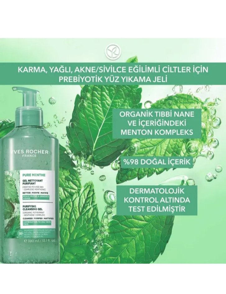 Yves Rocher Karma ve Akneye Eğilimli Cilt Jel Temizleyici 390 ml - Görsel 4