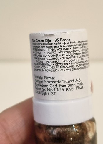 yves Rocher Parlak bronz simli  Oje - Go Green - Görsel 2