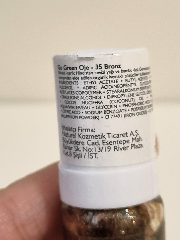 yves Rocher Parlak bronz simli  Oje - Go Green - Görsel 2