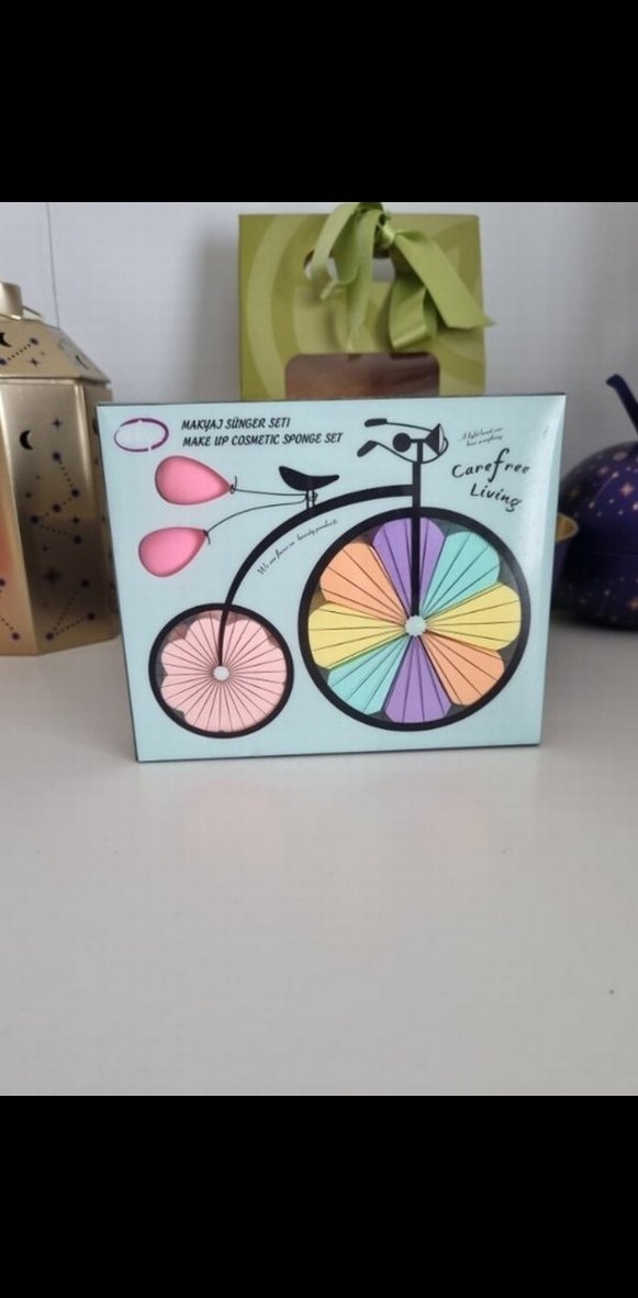 Pastel Renkli Makyaj Sünger Seti - Görsel 2