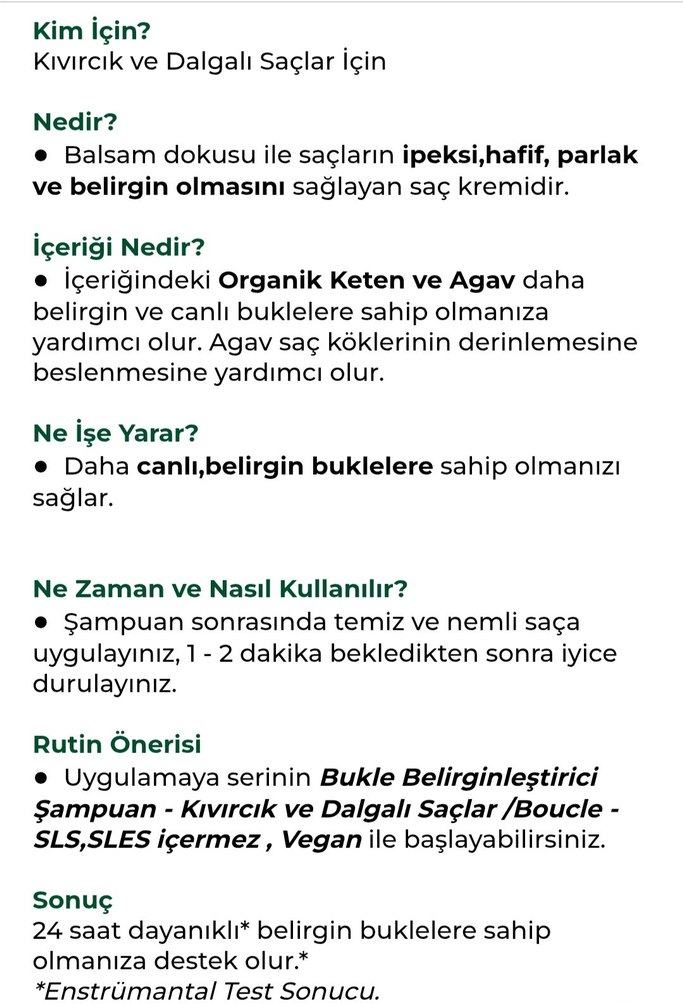 Yves Rocher Kıvırcık Saç Kremi 200ml - Görsel 3