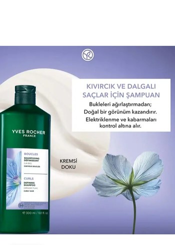 Yves Rocher Kıvırcık ve Dalgıç Saçlar için Şampuan 300 ML - Görsel 2