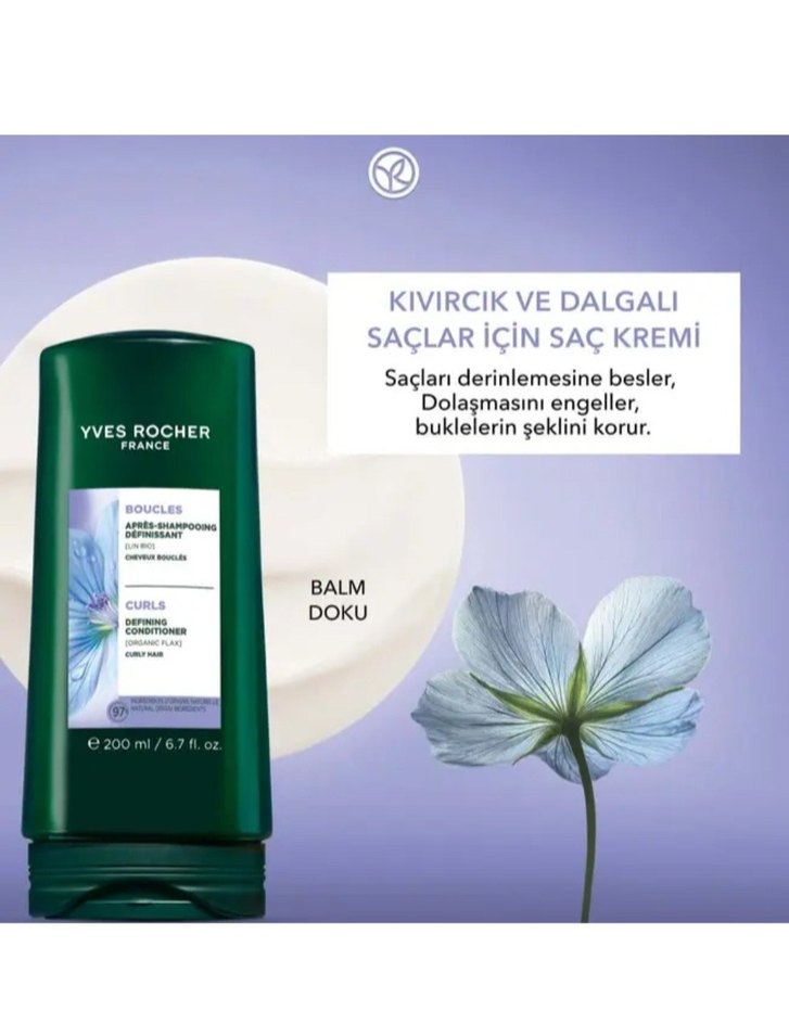 Yves Rocher Bukle Belirginleştirici Saç Kremi 200 ml - Görsel 2