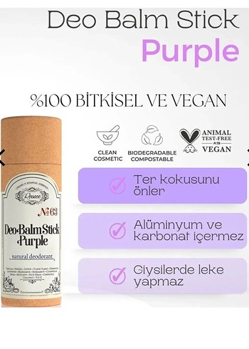 Yves Rocher Doğal Kadın Deodorantı DeoBalm purple