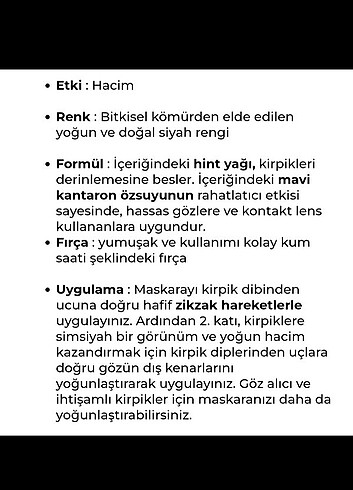 YOĞUN HACIM VEREN UZATICI MASKARA - Görsel 8