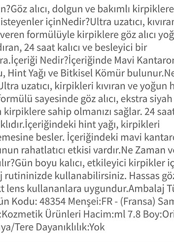 YVES ROCHER KAHVE RENGİ MASKARA - Görsel 6