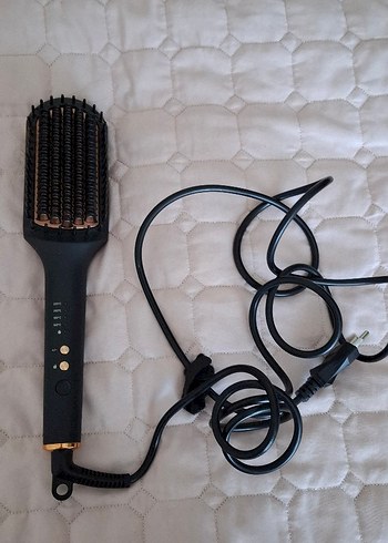Siyah Saç Düzleştirici Fırça 4 Isı Ayarı - Görsel 5