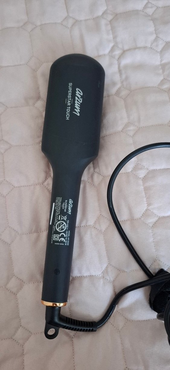 Siyah Saç Düzleştirici Fırça 4 Isı Ayarı - Görsel 4