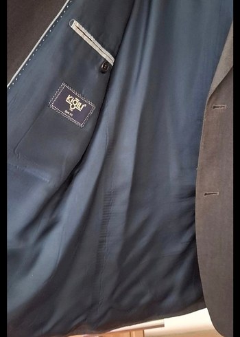 kığılı  Gri Erkek Regular Fit Kruvaze Ceket - Görsel 6