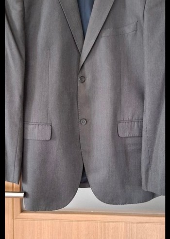 kığılı  Gri Erkek Regular Fit Kruvaze Ceket - Görsel 7