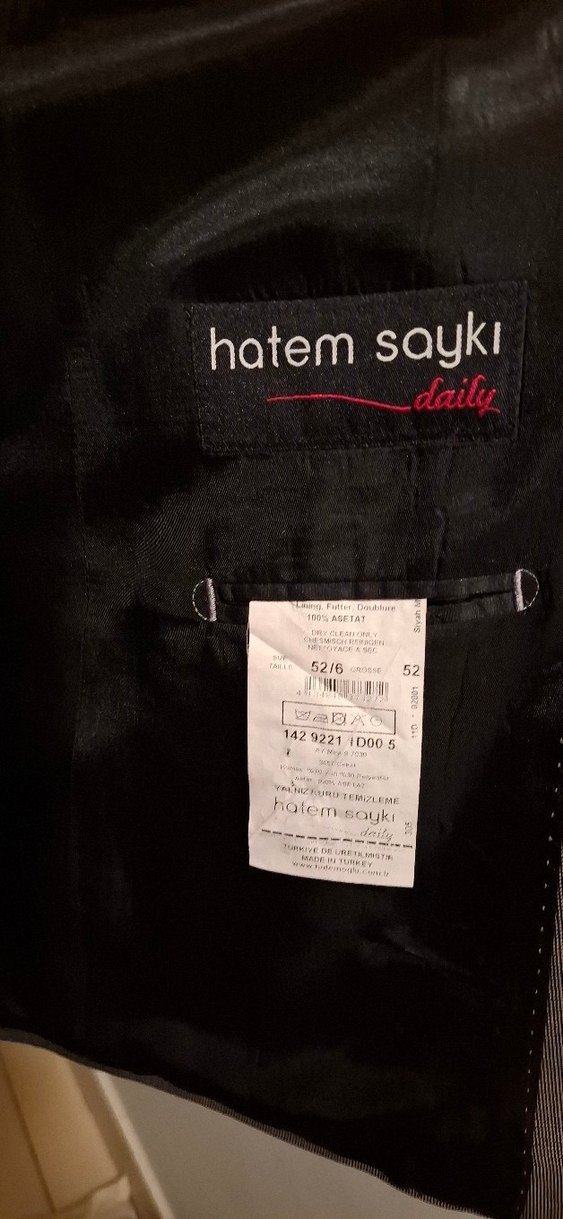 kığılı  Gri Erkek Regular Fit Kruvaze Ceket - Görsel 4