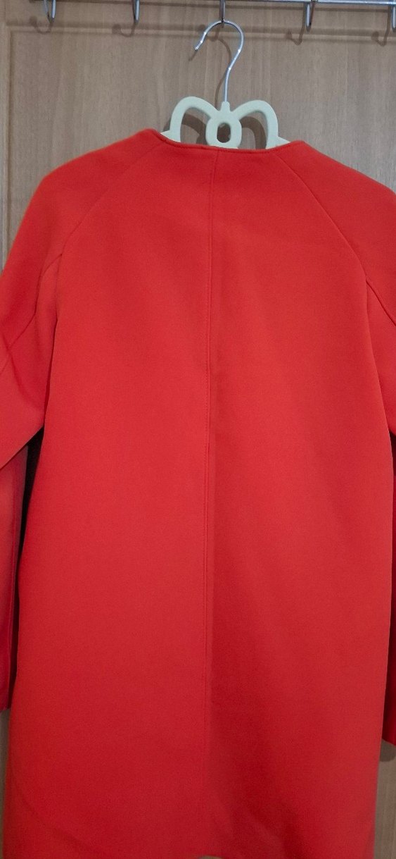 Kırmızı Fermuarlı Midi Kadın Kaban - Görsel 5