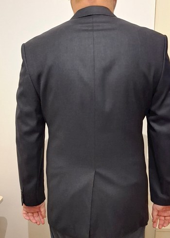 Gri Erkek Düğmeli Regular Fit Takım Ceketi - Görsel 4