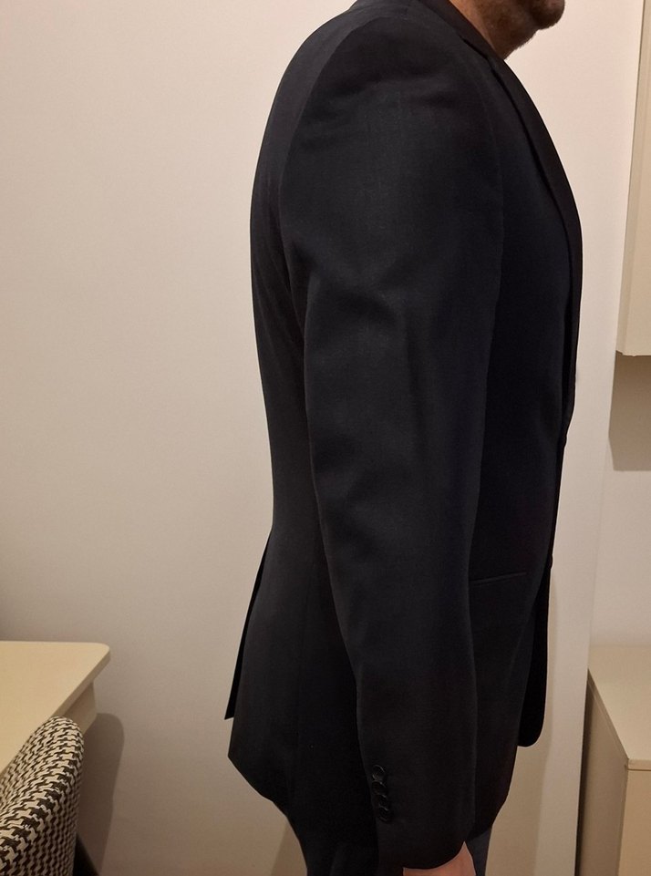 Gri Erkek Düğmeli Regular Fit Takım Ceketi - Görsel 5